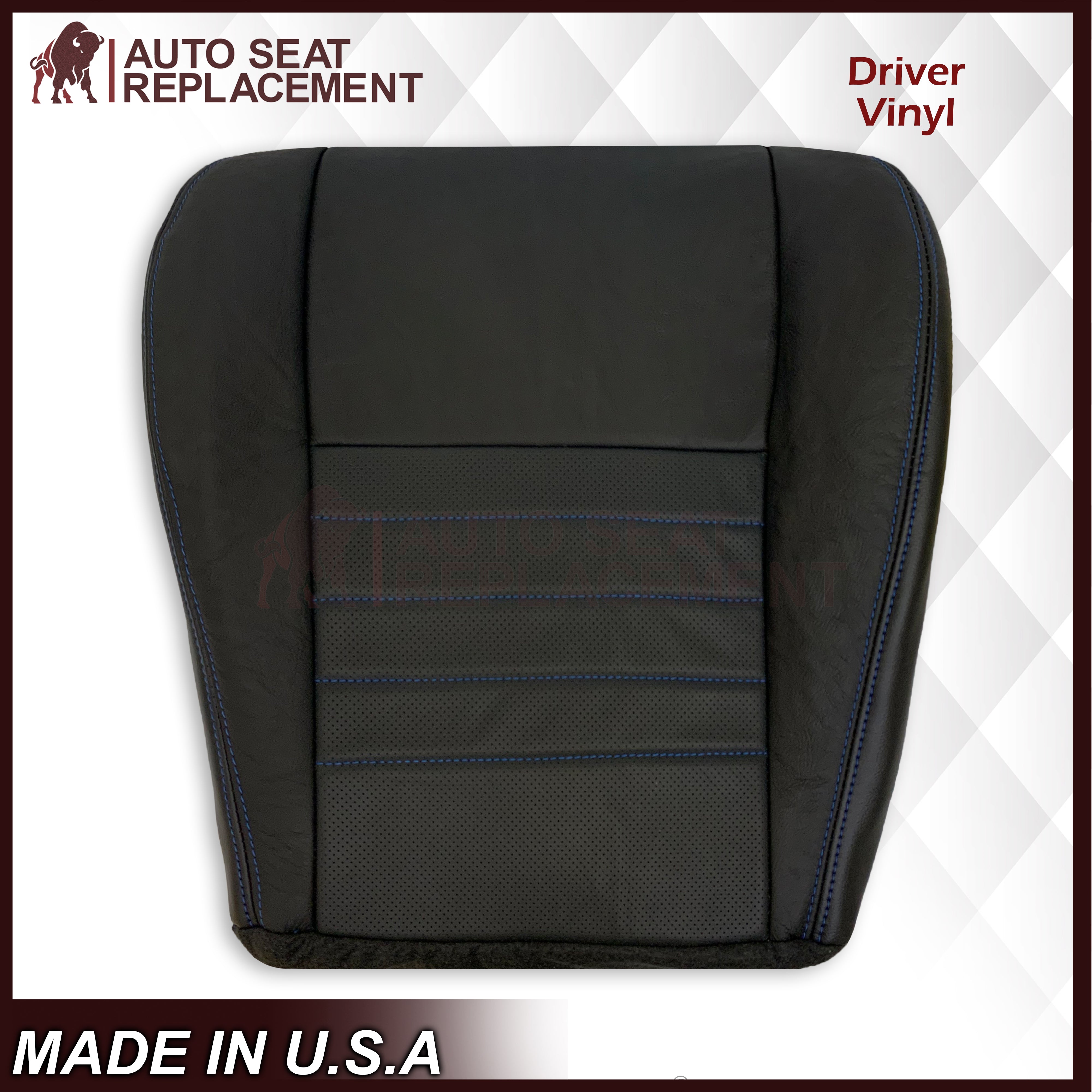 Custom Seat Covers for 1999-2004 Ford Mustang GT Convertible - Choose Colors & Add Logo - Perfect for Car Enthusiasts & Gift Ideas