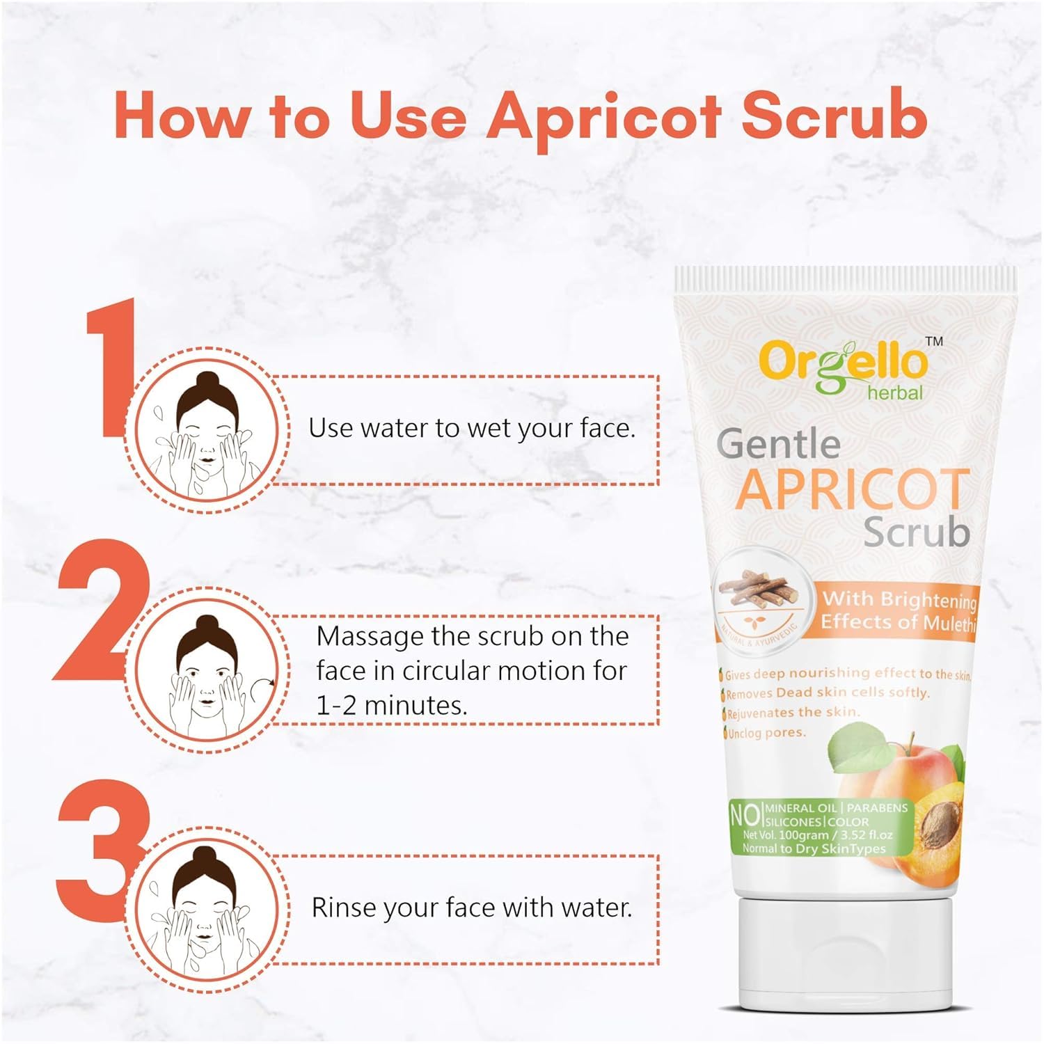 Organic Herbal Skincare Combo Kit - Arabica Coffee Face Wash (100ml) + Apricot Facial Scrub (100g) + Cocoa Butter Body Lotion | Natural Glow Routine for Dry & Sensitive Skin | Morning & Night Skincare Regimen
