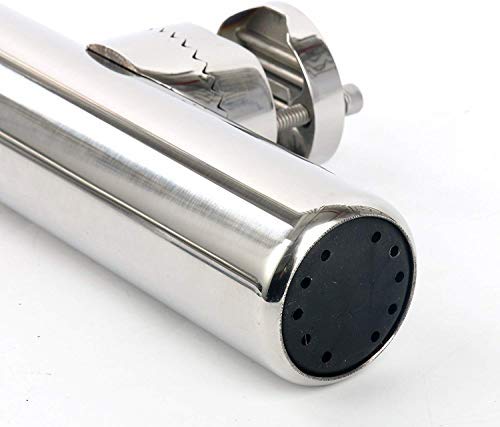 Premium Stainless Steel Fishing Rod Holder with Adjustable Clamp (7/8
