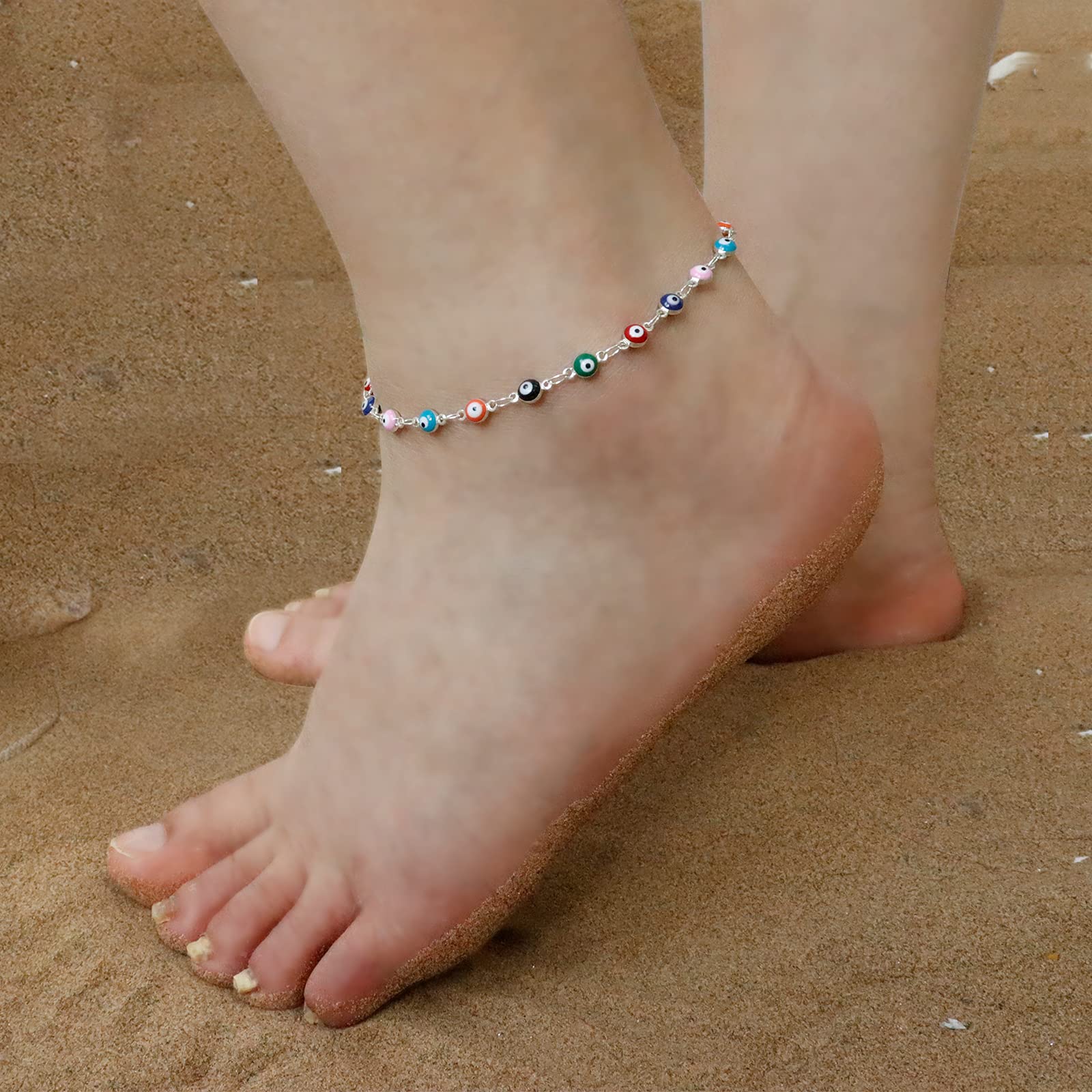 Gold Ankle Bracelets for Women - Dainty Paperclip Link Chain Anklets - Summer Beach Vacation Jewelry - Perfect for Outfits & Gifts