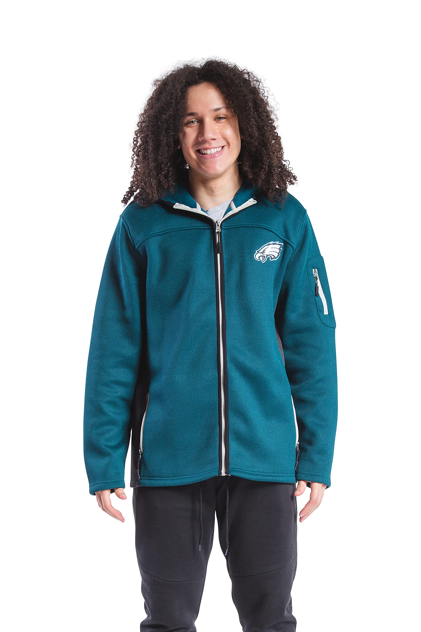Philadelphia Eagles Fleece Hoodie - Soft Quarter-Zip Pullover for Men | Game Day & Casual Wear