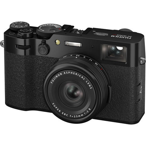 FUJIFILM X100VI Digital Camera Black with Wide & Tele Conversion Lenses Kit - Professional Travel & Street Photography for Enthusiasts