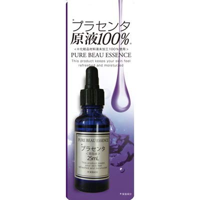 25ml Pure Placenta Essence - 100% Natural Anti-Aging Facial Serum for Wrinkles & Skin Rejuvenation | Day & Night Moisturizer for Glowing Complexion