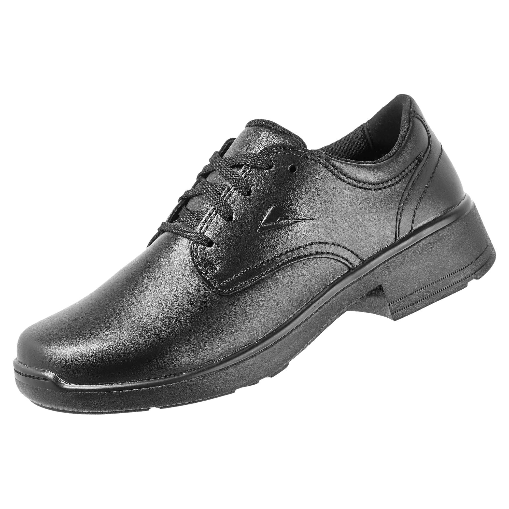 Adiva 2 Women's Senior School Shoes - Comfortable Black Leather School Shoes for Girls - Perfect for Classrooms, Daily Wear & School Activities