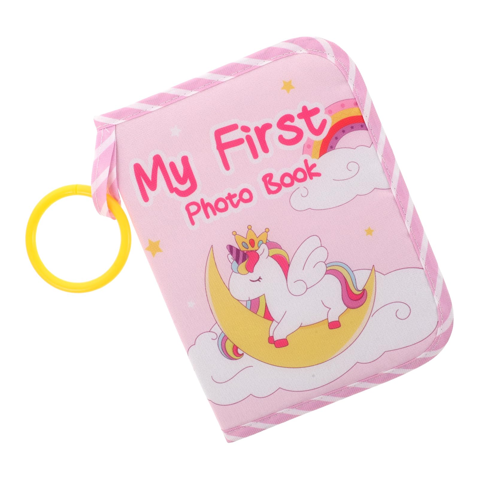 Soft Cloth Baby Photo Album - Unicorn Themed Newborn Memory Book for Toddlers & Kids | First Year Keepsake Scrapbook | Perfect Gift for Family & Baby Showers | Nursery Decor & Milestone Preservation