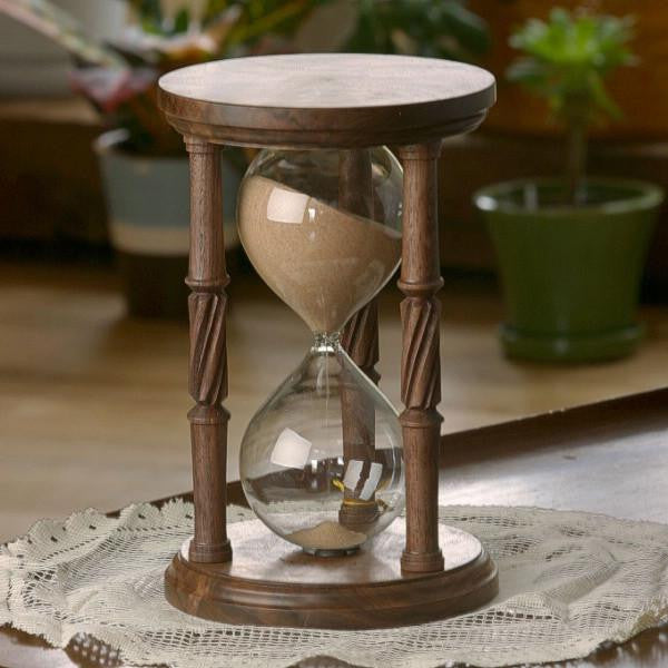 Premium Solid Walnut Hourglass Urn - Handcrafted Memorial Keepsake for Ashes - Perfect for Home Display, Memorial Services & Thoughtful Gifts