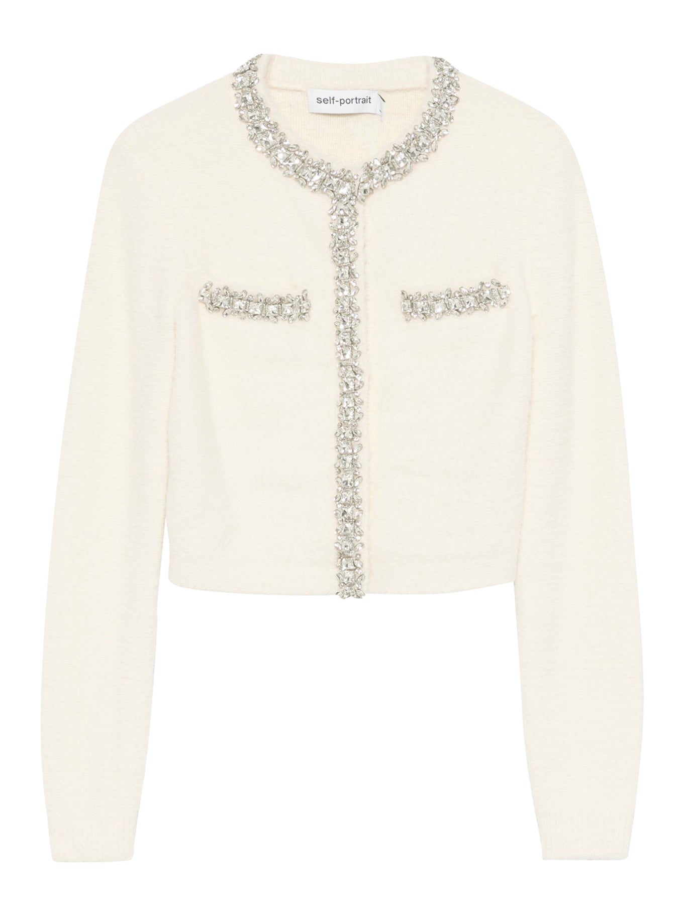 Stylish Knitted Cardigan with Elegant Applique Details - Perfect for Casual Outings & Cozy Evenings
