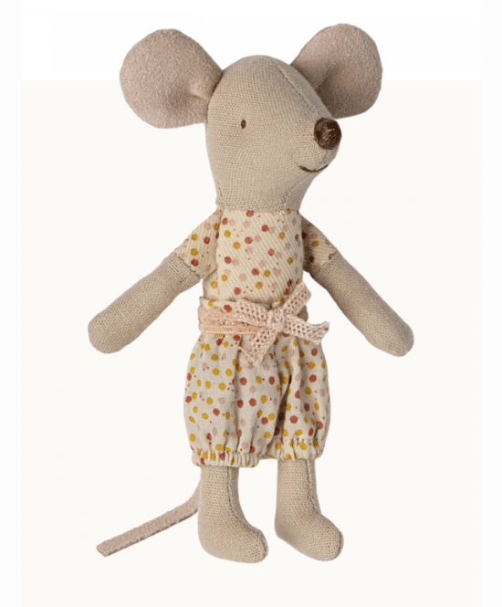 Maileg Little Sister Mouse in Box - Adorable Collectible Toy for Kids & Gift for Girls | Perfect for Playtime, Nursery Decor & Themed Birthday Parties
