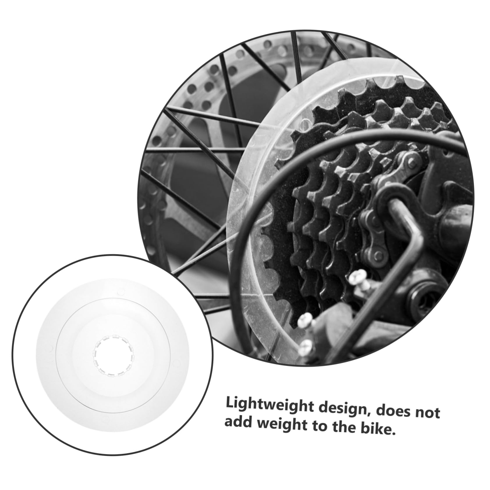 Happyyami Bike Rear Hub Cover - Durable Bicycle Spoke Protector, Road Bike Chain Guard & Flywheel Cover for Enhanced Safety - Perfect for Mountain Bikes, Commuting & Urban Cycling