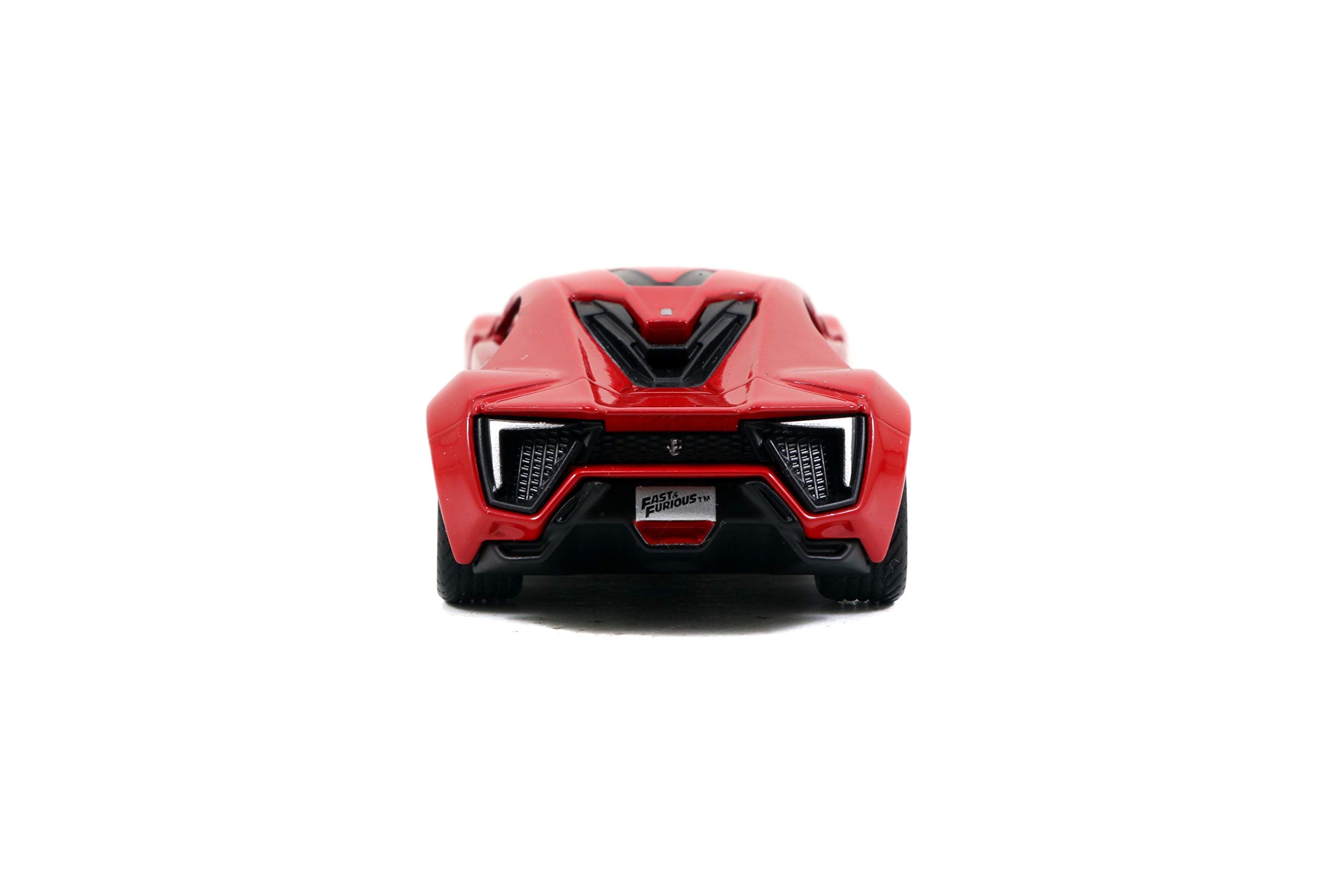 Jada Toys Fast & Furious 1:55 Lykan Hypersport Die-Cast Model Car Kit - Collectible Buildable Toy for Kids & Adults (Red) - Perfect for Movie Fans, Display & Play