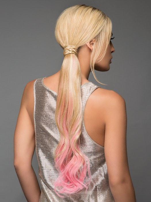 23 Color Splash Pony Hair Extensions | HF Synthetic Wrap Around Ponytail for Women - Perfect for Cosplay, Halloween & Daily Styling