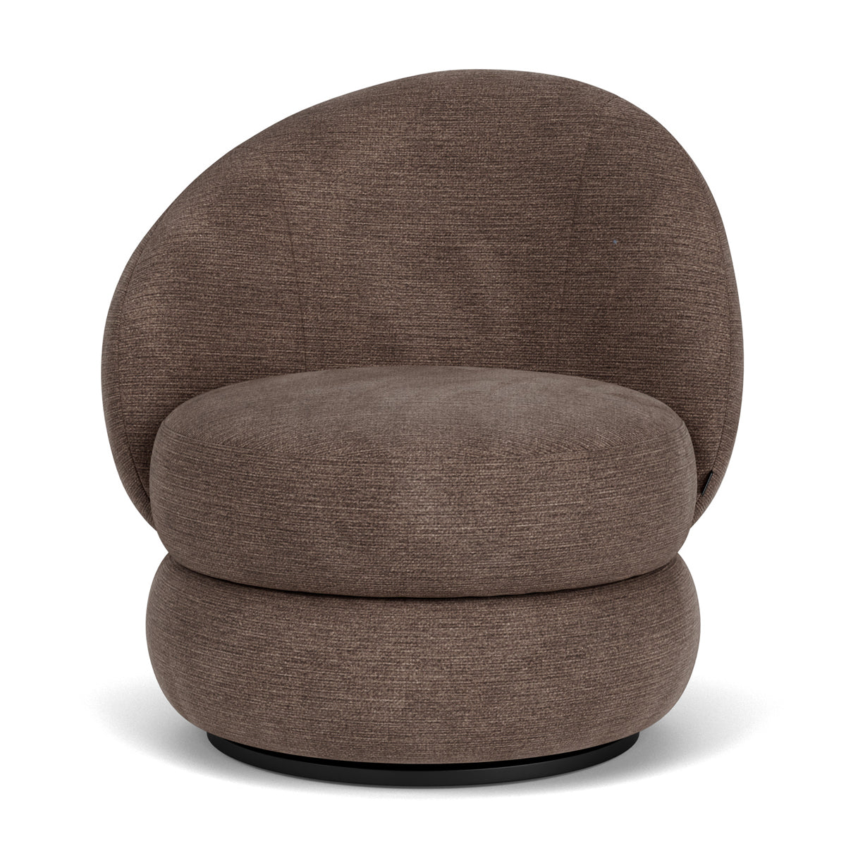 Alma Fabric Swivel Armchair - Modern Upholstered Lounge Chair with 360° Rotation, Comfortable Living Room Accent Chair for Home Office, Reading Nook, or Bedroom Relaxation