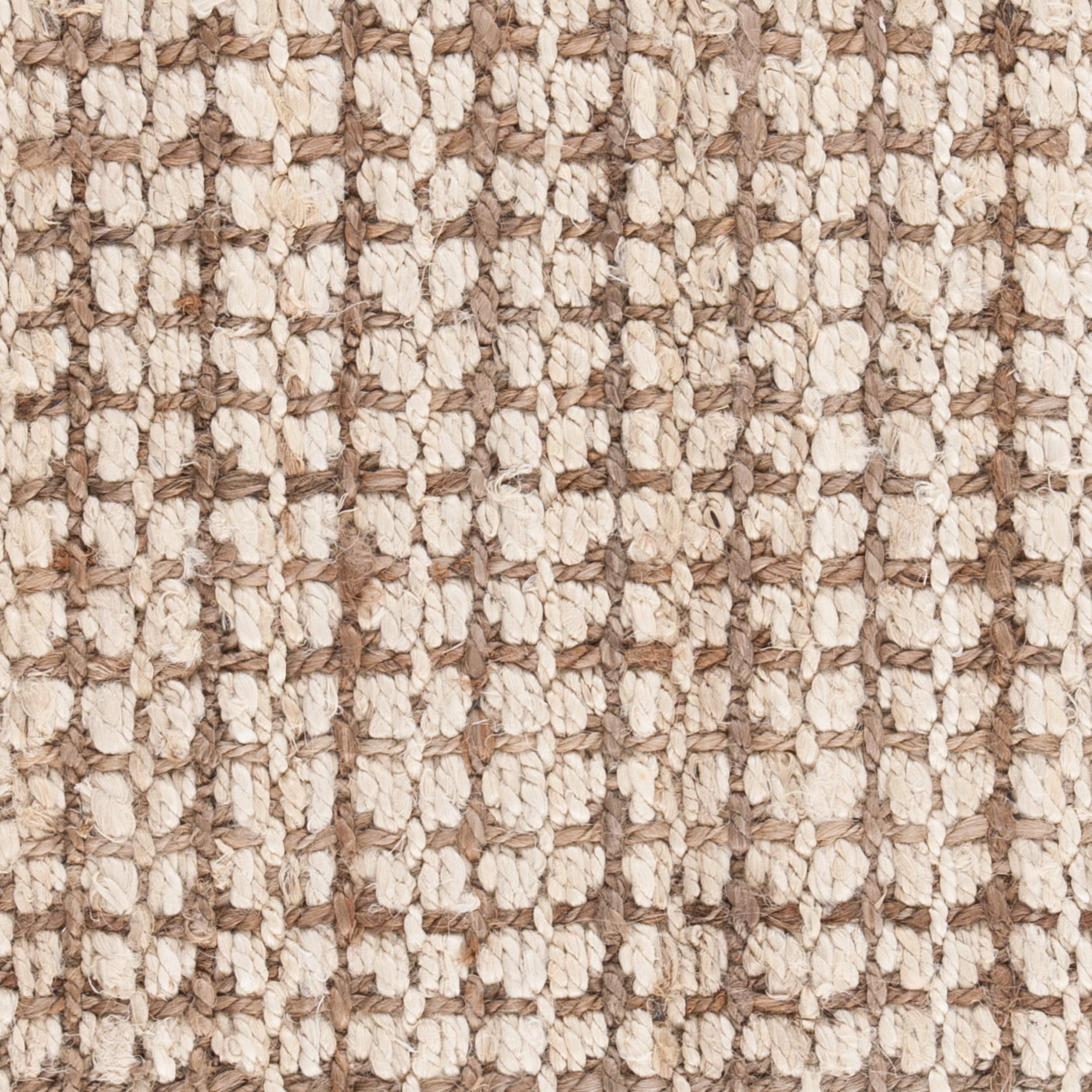 SAFAVIEH Handmade Jute Area Rug 5' x 8' - Natural Fiber Farmhouse Rug in Ivory & Light Brown, Non-Slip Braided Floor Mat for High Traffic Living Room, Bedroom, Dining Room | Rustic Home Decor & Cozy Interior Design (NF186B)