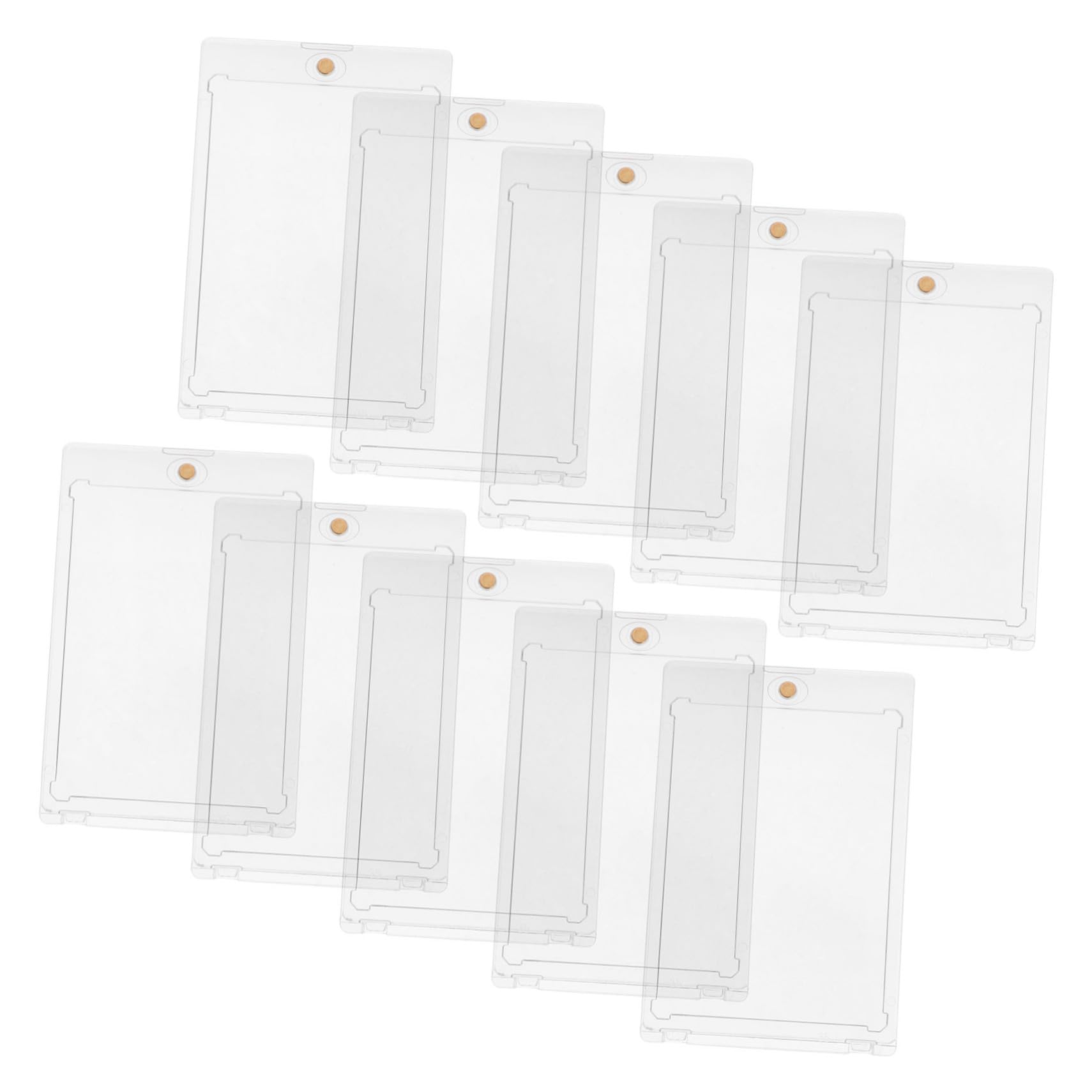 30 Pcs Hard Plastic Baseball Card Protectors - Trading Card Holder Display Case with Stand for Collectible Cards | Perfect for Sports Memorabilia, Gaming Cards & Home Decoration