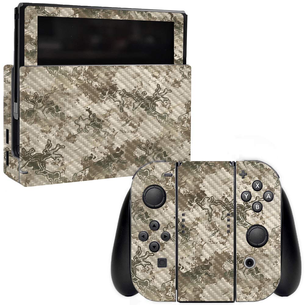 Premium Carbon Fiber Skin for Nintendo Switch - Viper Western Design | Protective & Durable Textured Vinyl Wrap | Easy to Apply, Remove & Change Styles | Made in USA | Perfect for Gaming Protection & Custom Console Personalization