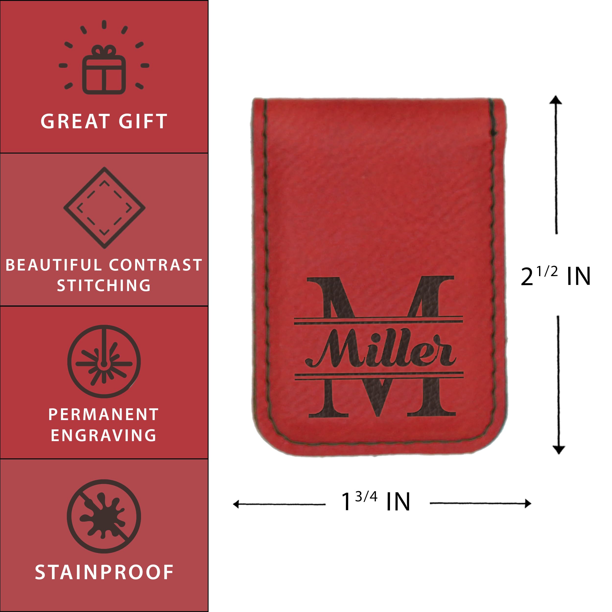 Custom Engraved Magnetic Money Clip for Men - Personalized Gift for Him, Dad, Husband | Perfect for Weddings, Birthdays & Everyday Carry