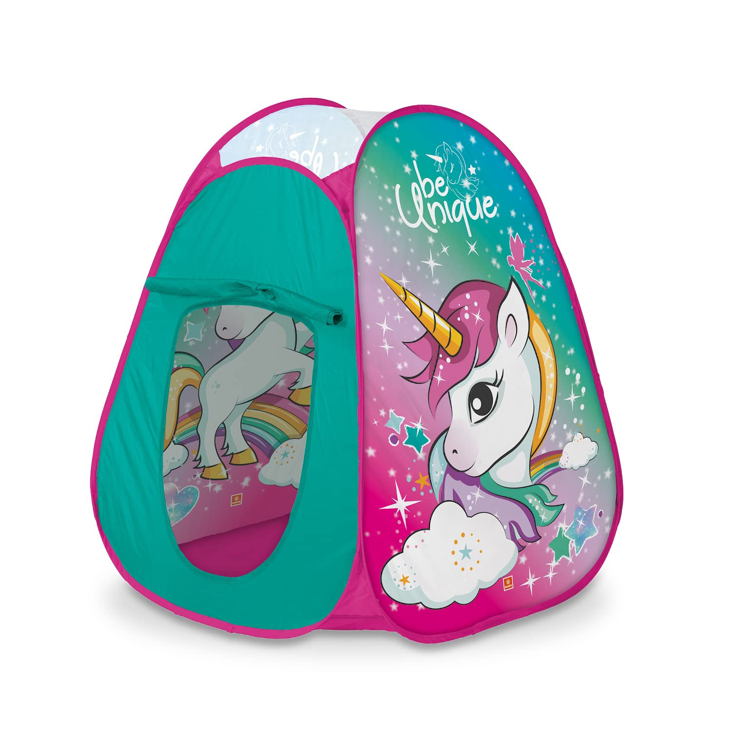 Unicorn Pop Up Play Tent for Kids - Portable Indoor Outdoor Playhouse with Colorful Design - Perfect for Camping, Birthday Parties & Backyard Fun