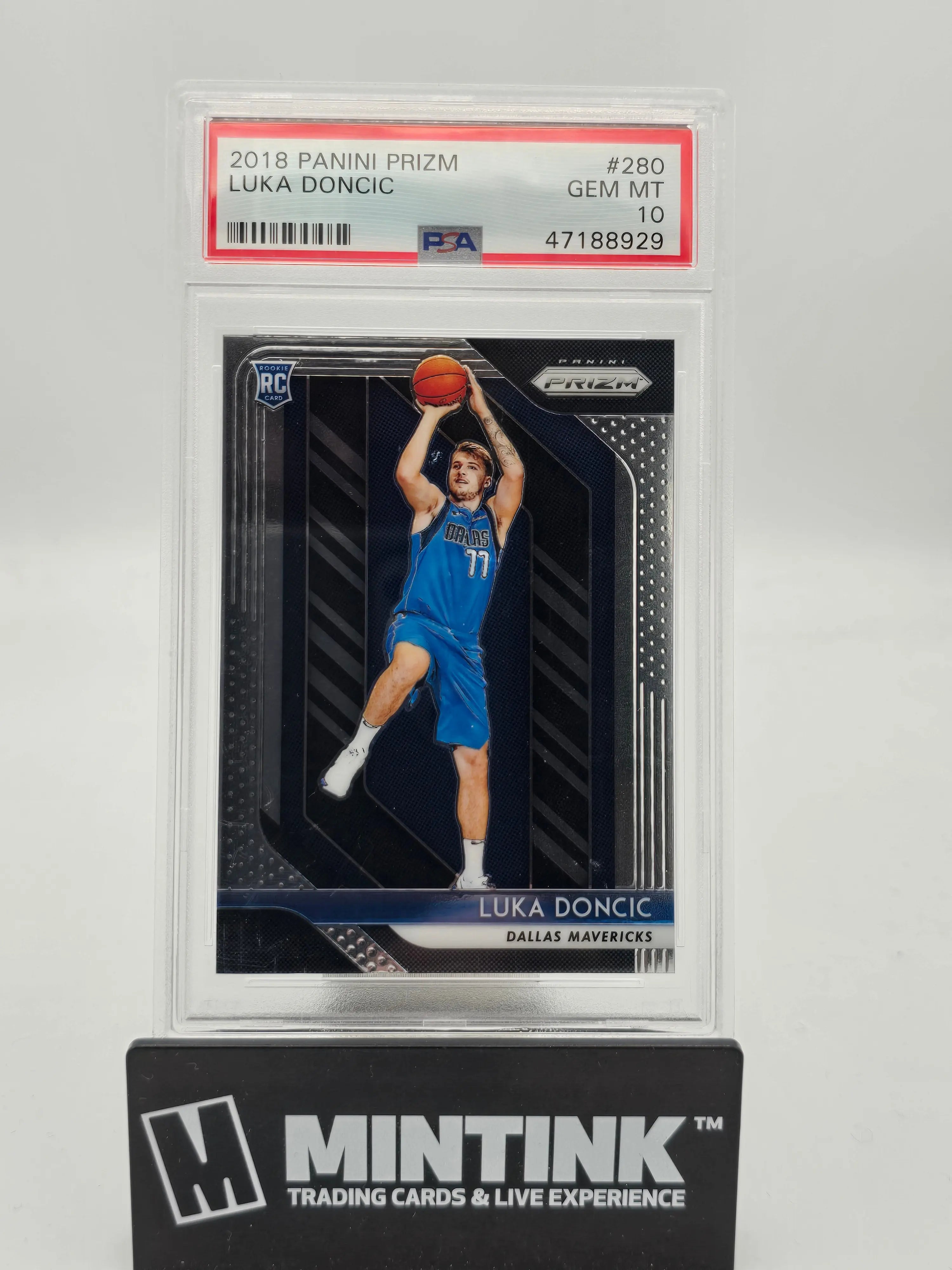 2018 Panini Prizm Luka Doncic Rookie Card PSA 10 - NBA Basketball Trading Card for Collectors & Investors - Perfect for Sports Memorabilia Displays & Investment Portfolios