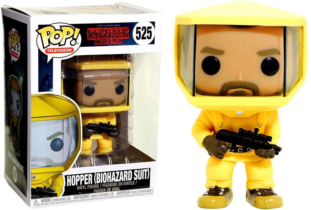Funko POP Vinyl Figure: Hopper in Bio Hazard Suit - Stranger Things Season 2 Collectible - Perfect for Fans, Display & Gift Giving