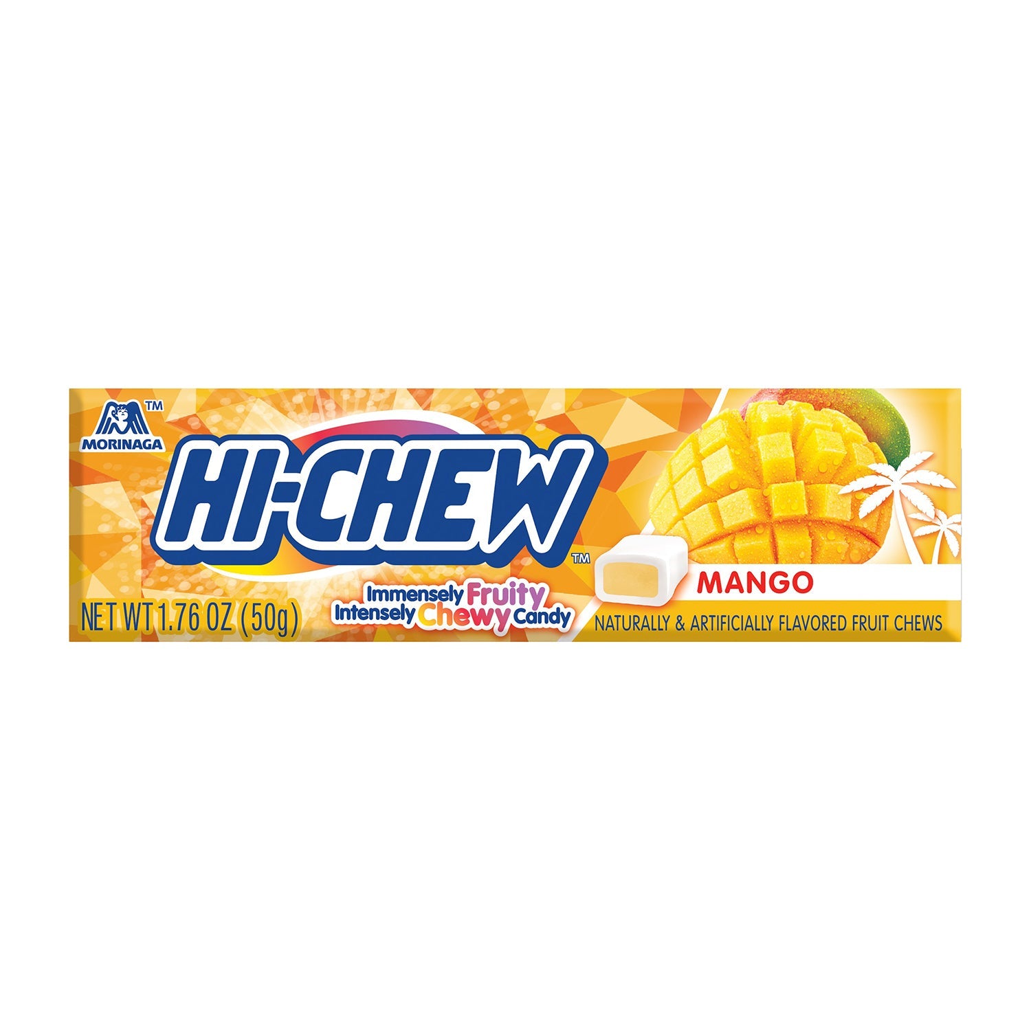 Hi Chew Mango Flavor Chewy Candy | 15 Count Box | Perfect for Snacking, Lunchboxes & On-the-Go Treats