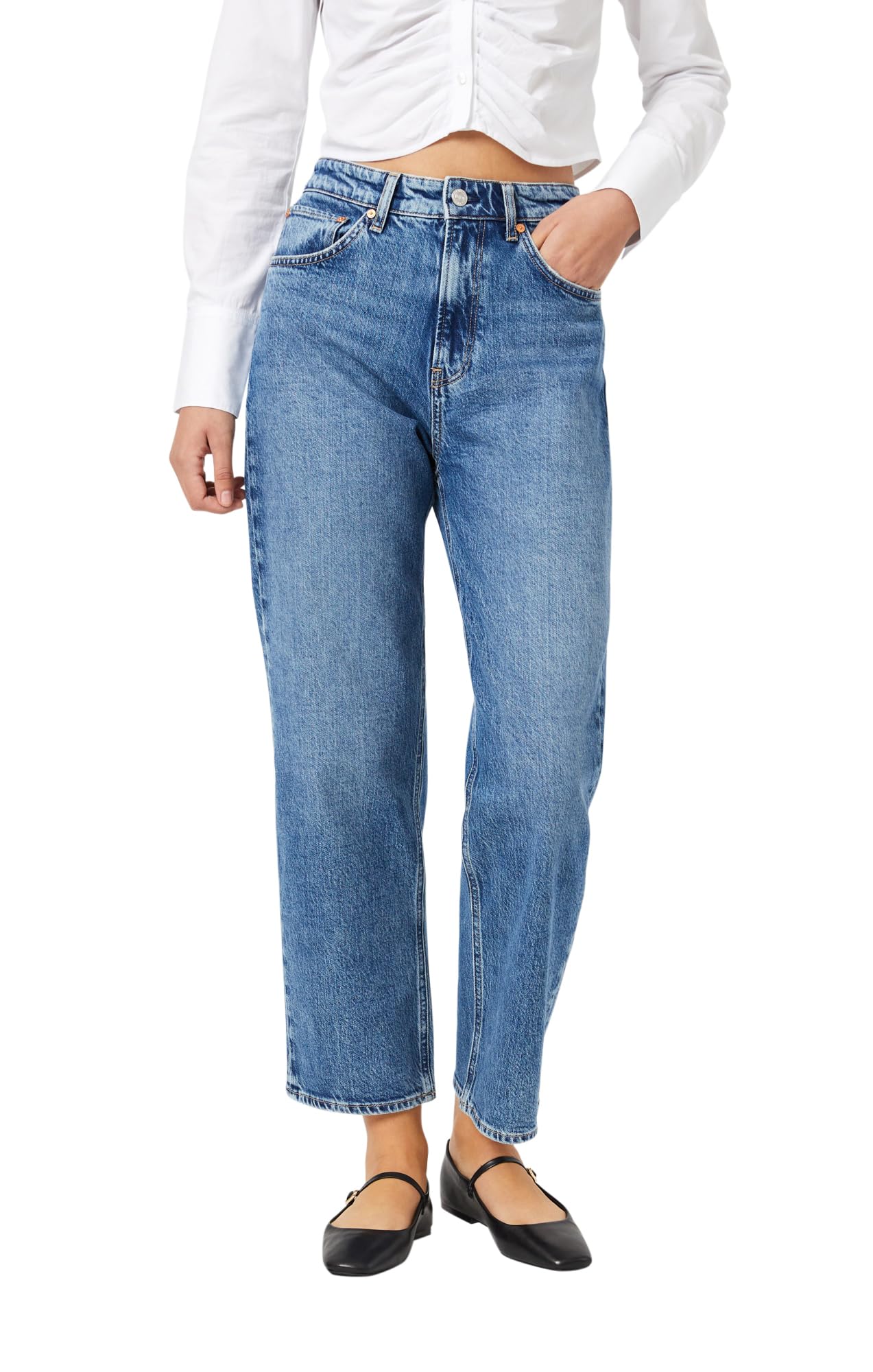 Mavi Women's Savannah High Rise Straight Leg Jeans - Comfortable & Stylish Denim Pants for Casual Wear, Office & Everyday Outfits