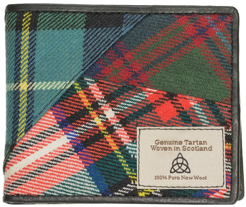 Tartan Patch Wallet - Stylish & Durable Leather Wallet for Men & Women | Perfect for Everyday Use, Travel & Gifts