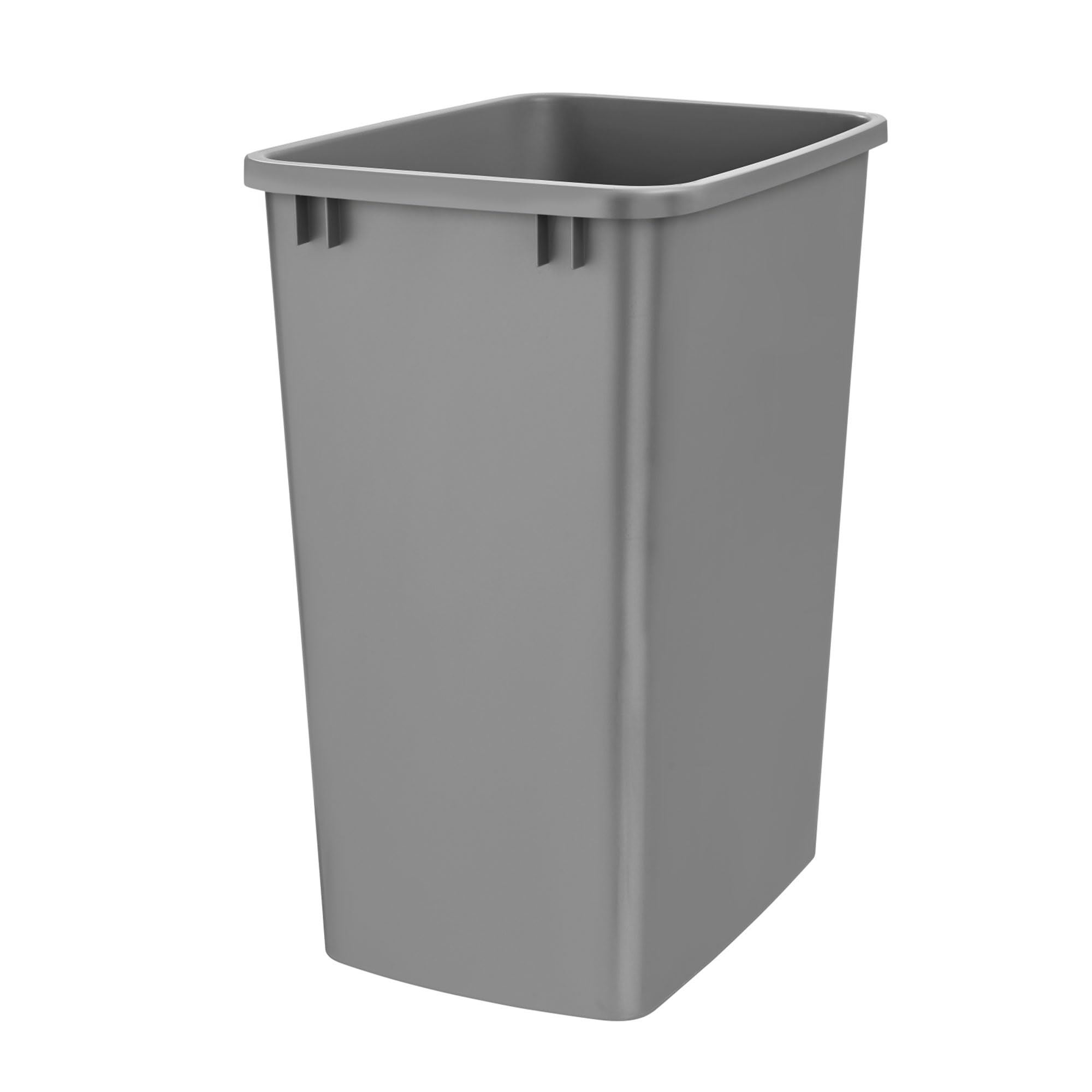 Rev-A-Shelf 35 Qt Under Sink Trash Can - Silver Kitchen & Bathroom Cabinet Garbage Bin, Plastic Waste Container for Laundry Room & RV Storage | Perfect for Small Spaces & Clutter-Free Organization