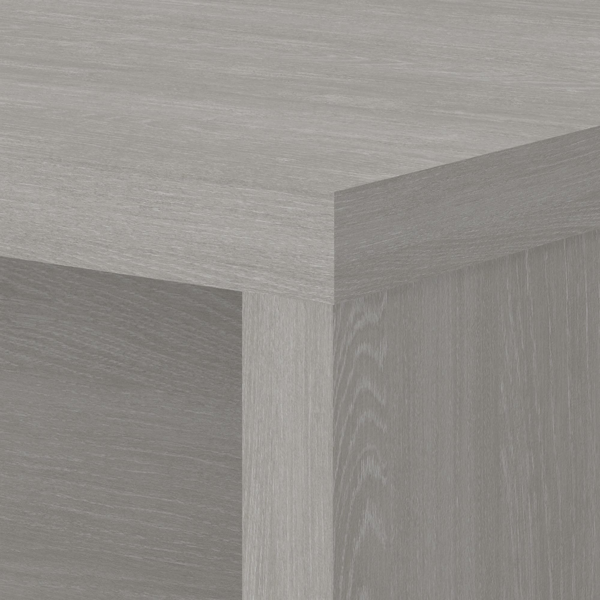 Bush Business Furniture Echo 42W Desk Return/Bridge in Gray Sand - Home Office Desk for Small Spaces, Workstation & Study Room Setup