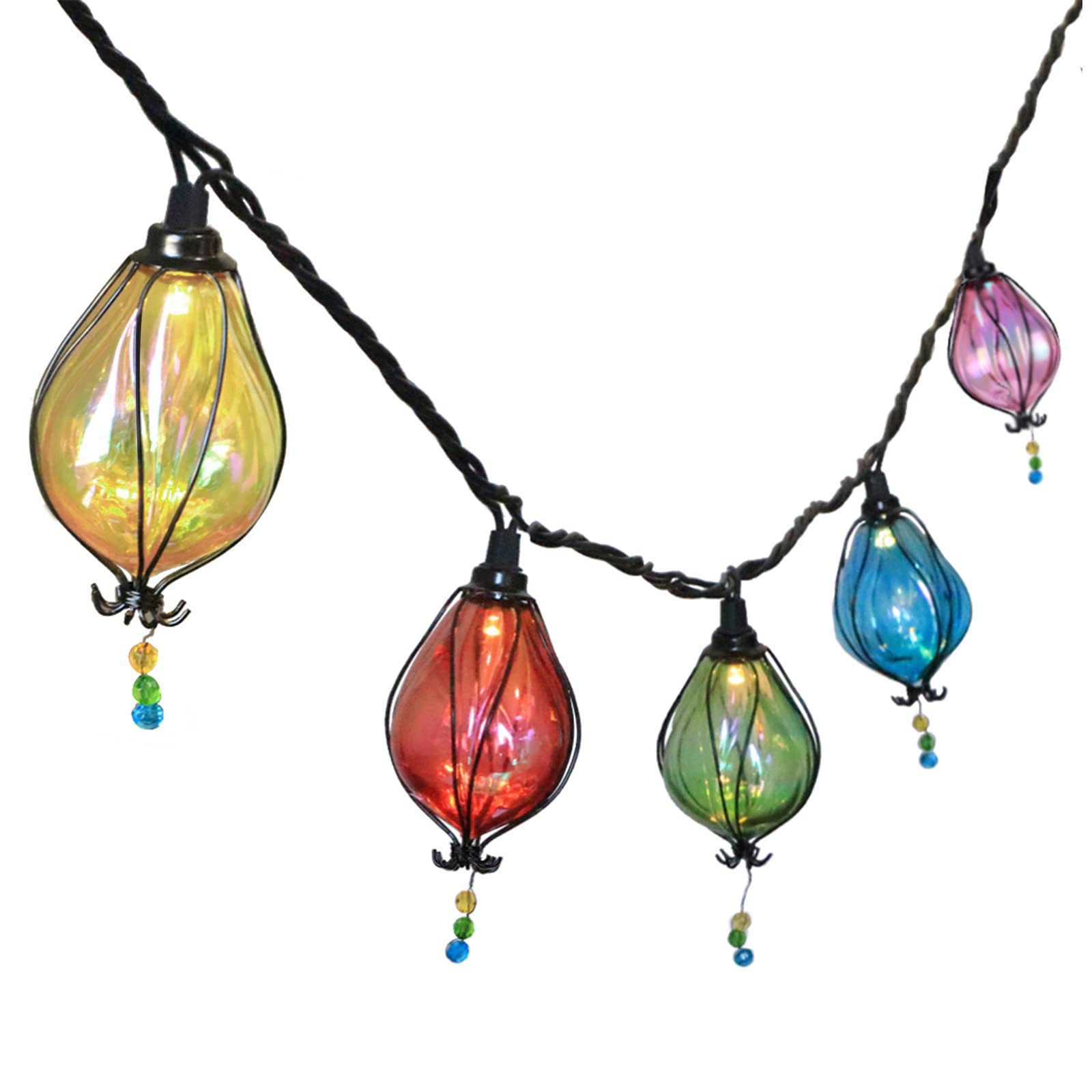 10-Bulb Multicolor Fairy String Lights - Waterproof Connectable LED Decor for Christmas, Birthday, Wedding | Indoor & Outdoor Use in Bedroom, Patio, Party