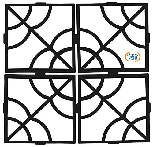 Valdo Home Reusable Concrete Paving Molds - DIY Walkway Path & Stepping Stone Maker for Garden, Patio, Yard & Outdoor Landscaping | Perfect for Creating Beautiful Pathways & Decorative Pavements