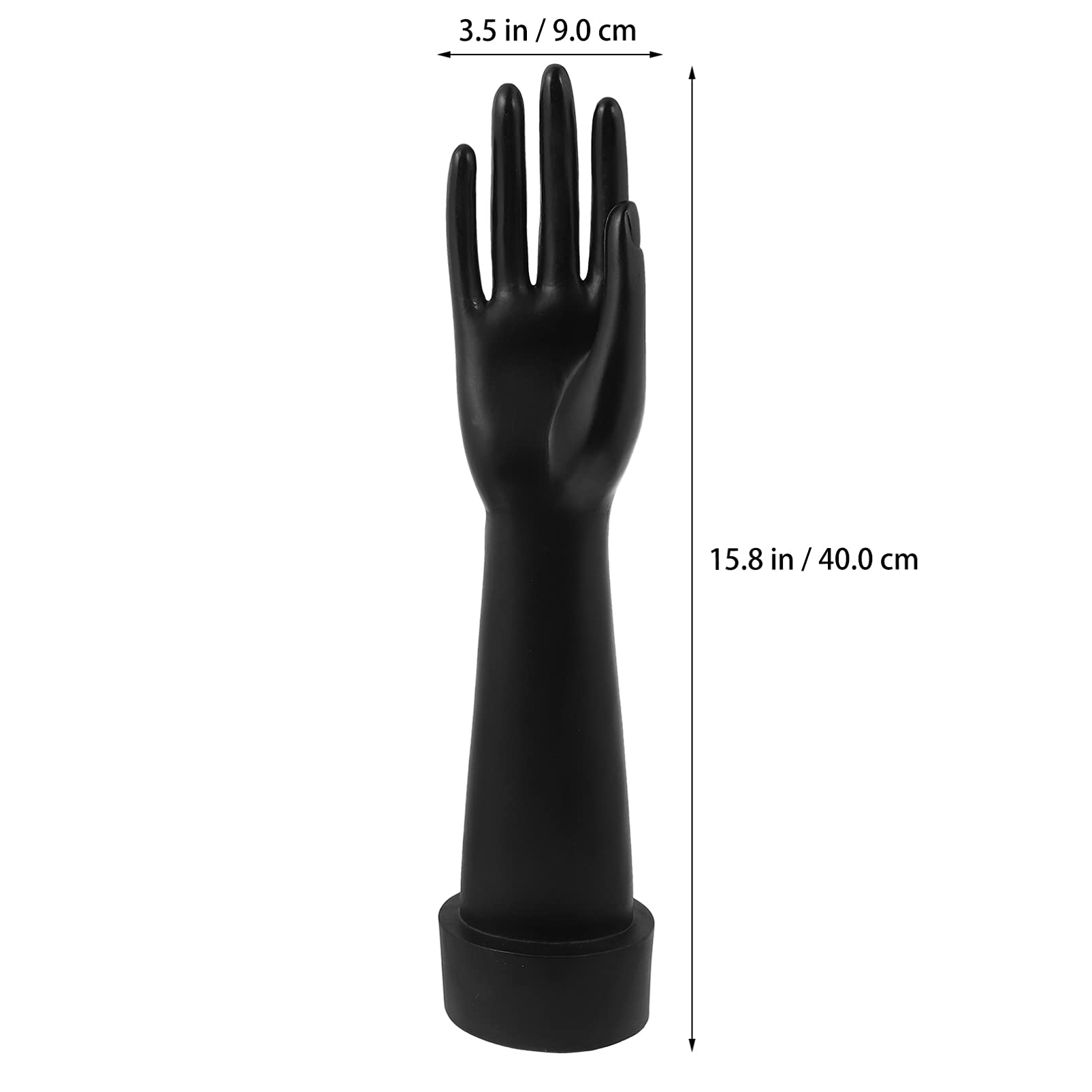 Cabilock 1-Piece Jewelry Display Hand Model - Mannequin Hand Bracelet & Ring Holder Stand for Jewelry Store, Boutique, and Trade Show Displays - Durable Plastic Jewelry Tree Stand for Necklaces, Bracelets, and Rings