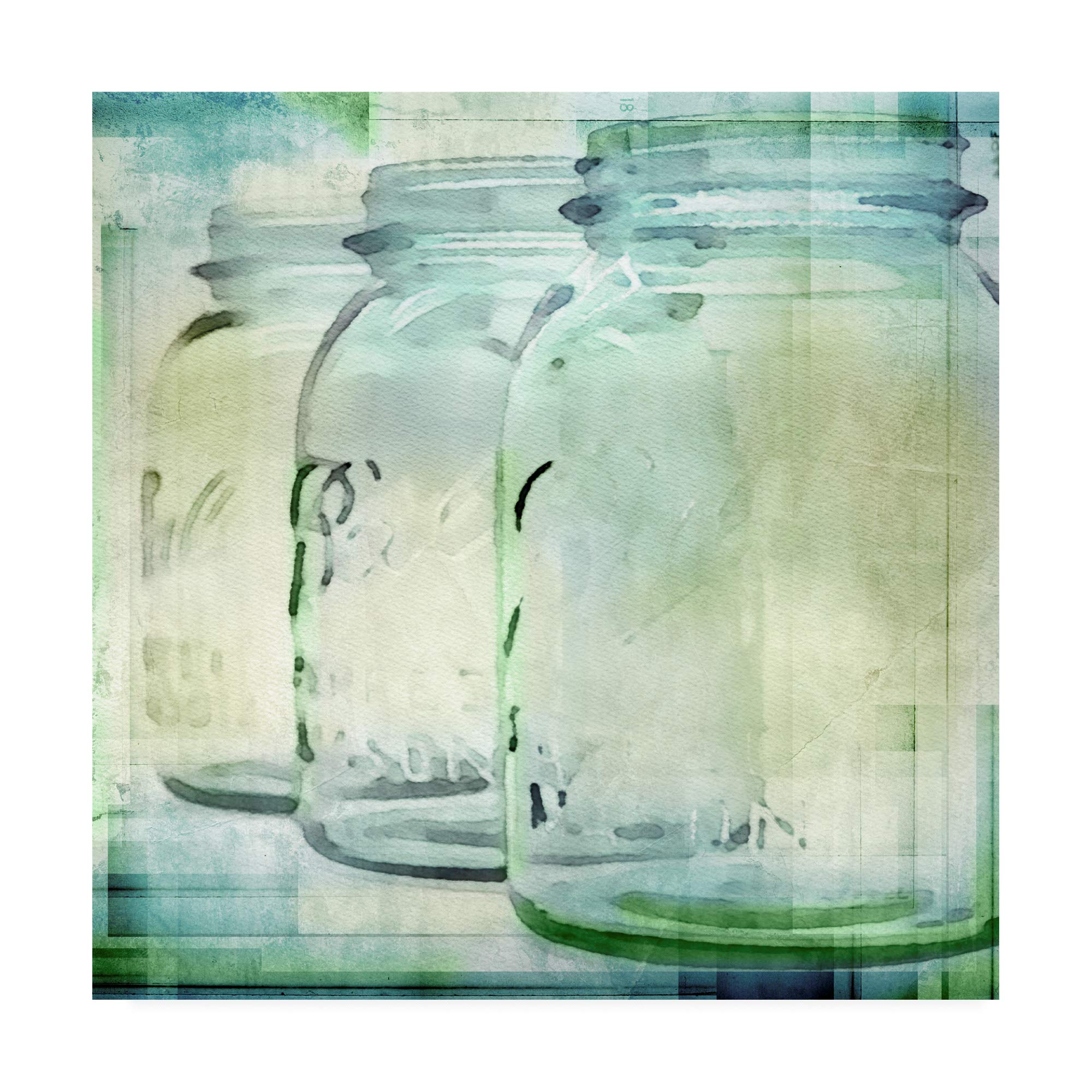 Trademark Fine Art - 18x18 Canning Season I by Irena Orlov - Vintage Kitchen Wall Decor for Farmhouse, Country Style Homes