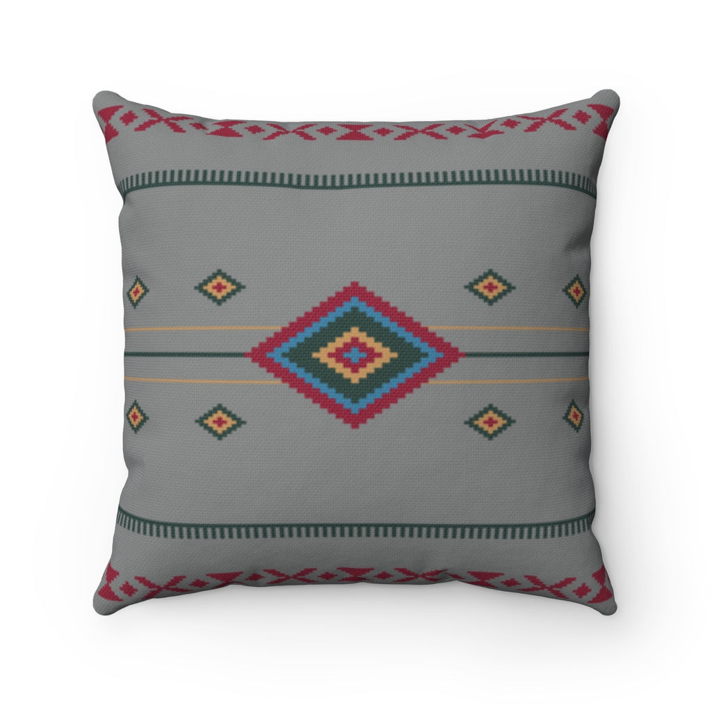 River Frost Spun Polyester Square Throw Pillow - Soft Decorative Accent Cushion for Sofa, Bed & Home Decor