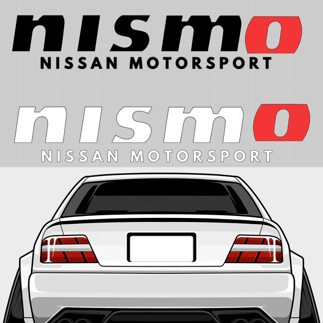 Custom EPP® Windshield & Bumper Stickers - Nissan Motorsport NISMO Decals for Cars, Trucks & SUVs - High Quality Vinyl Decals for Racing Enthusiasts & Car Show Display