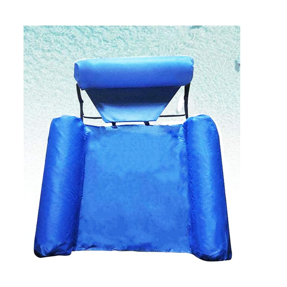 Inflatable Pool Float Chair for Adults - Foldable Water Lounger, Portable Floating Seat for Swimming, Beach & Summer Parties - Relaxing Poolside & Outdoor Water Fun