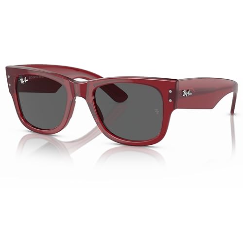 Polished Transparent Red Frame | Dark Grey Lens