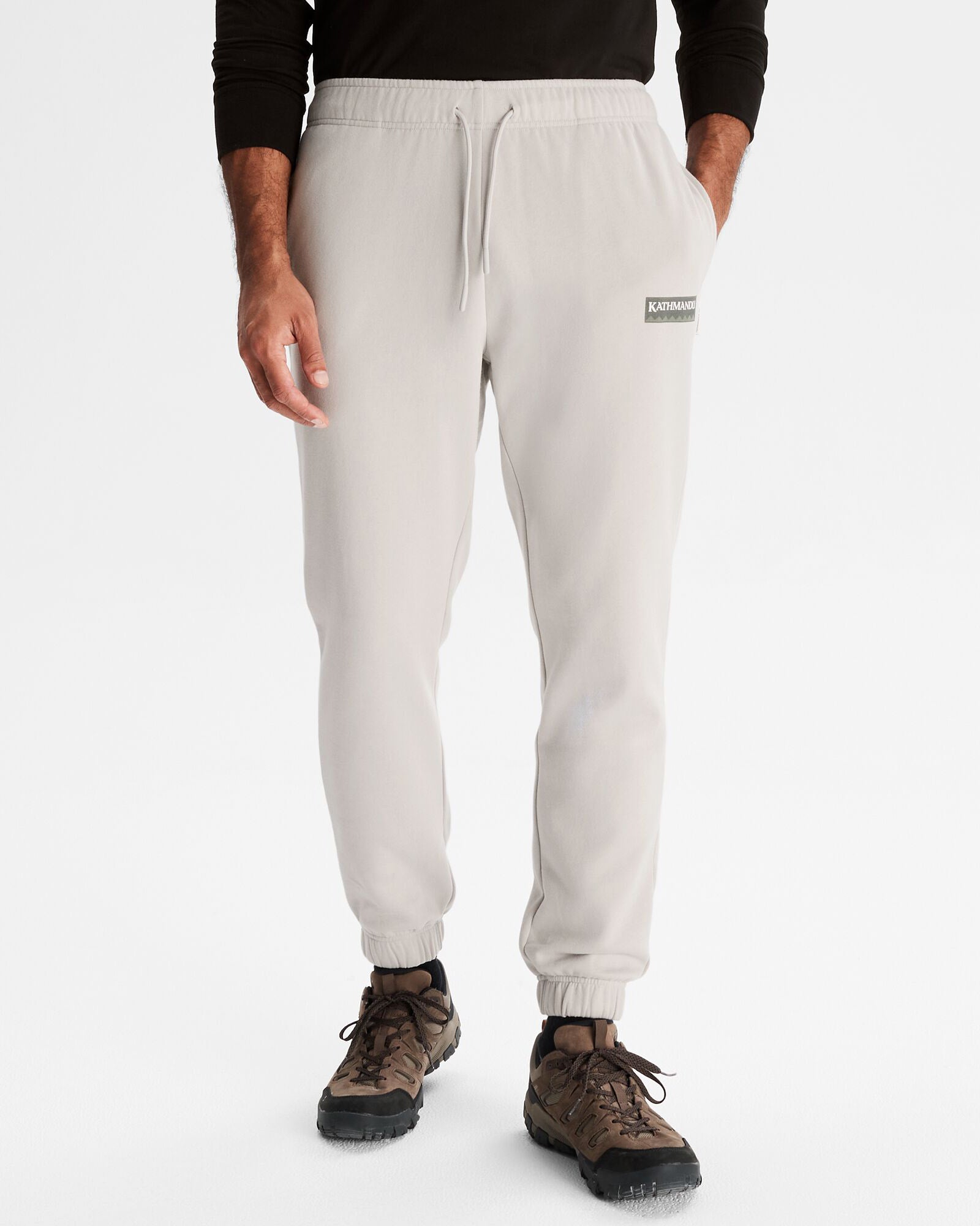 Heritage Logo Men's Lightweight Breathable Joggers in Mist - Perfect for Running, Gym Workouts & Casual Wear