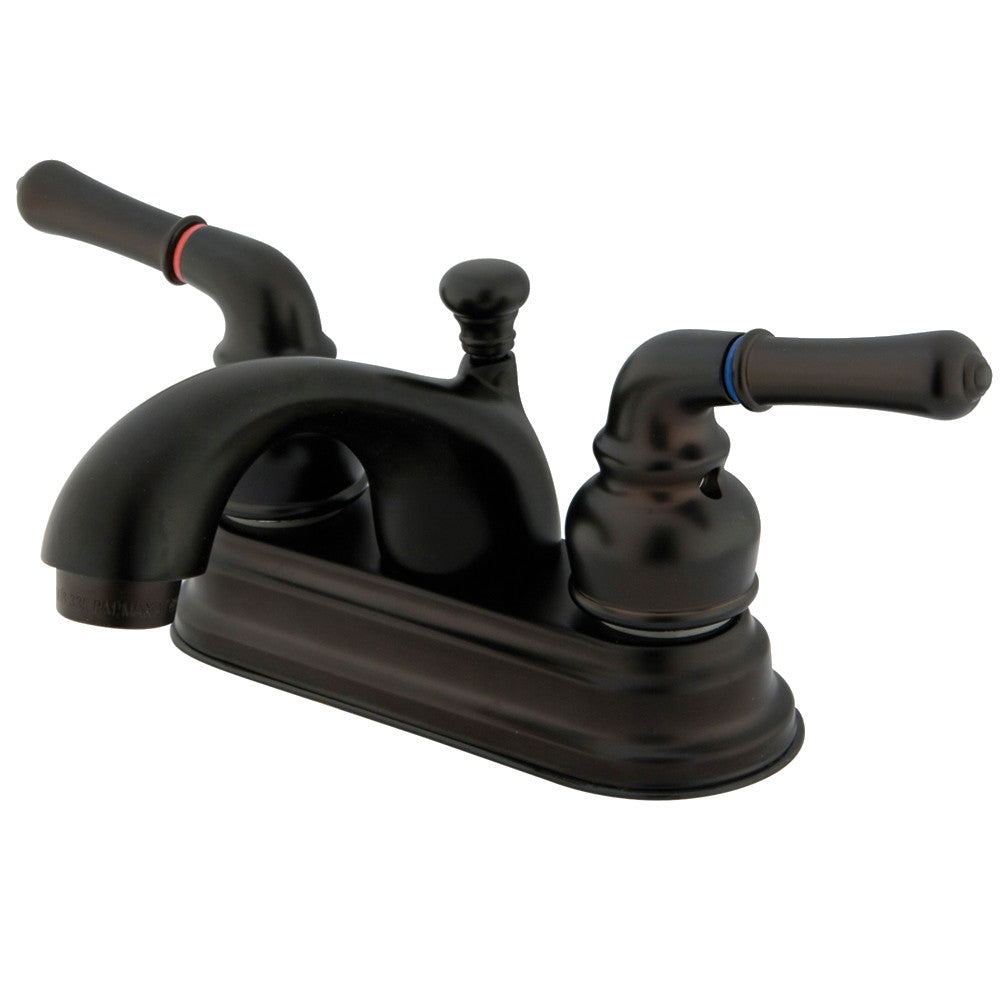 Kingston Brass KB2605NML 4-Inch Centerset Bathroom Faucet - Chrome Finish, Single Handle, Water-Saving Design for Sink Vanity & Powder Room Installation