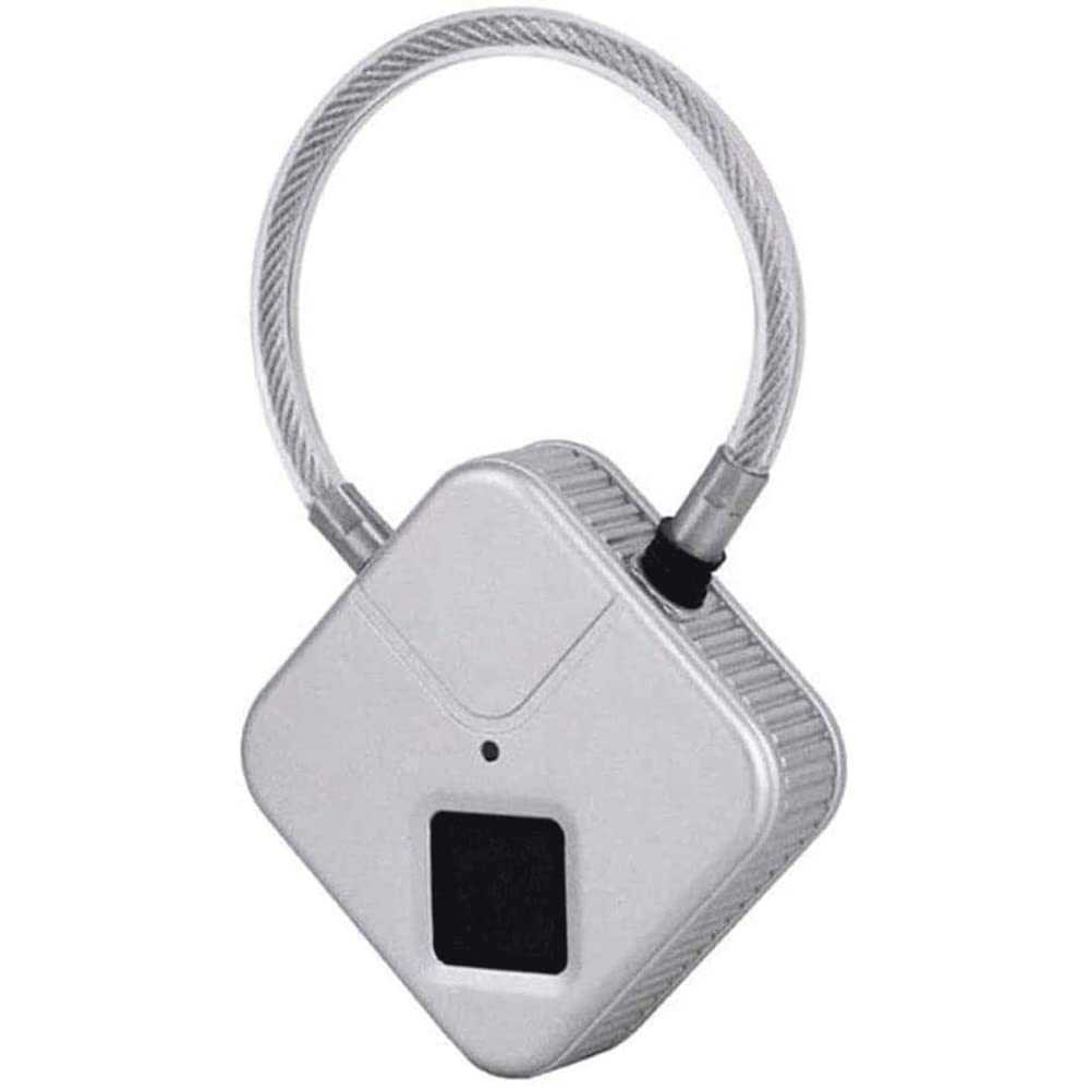 MZLXDEDIAN Fingerprint Padlock - Biometric Keyless Travel Lock with Replaceable Battery, Anti-Theft Security Lock for Backpack, Luggage, Suitcase, Cabinet, Bike, Gym Locker & Office Door - Perfect for Travel, Home & Outdoor Use