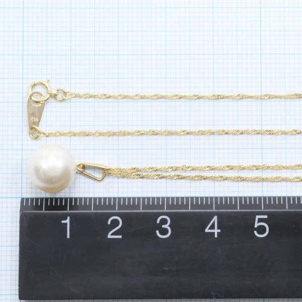 18K Yellow Gold Pearl Necklace for Women - Elegant & Timeless Jewelry Gift for Birthday, Anniversary & Special Occasions