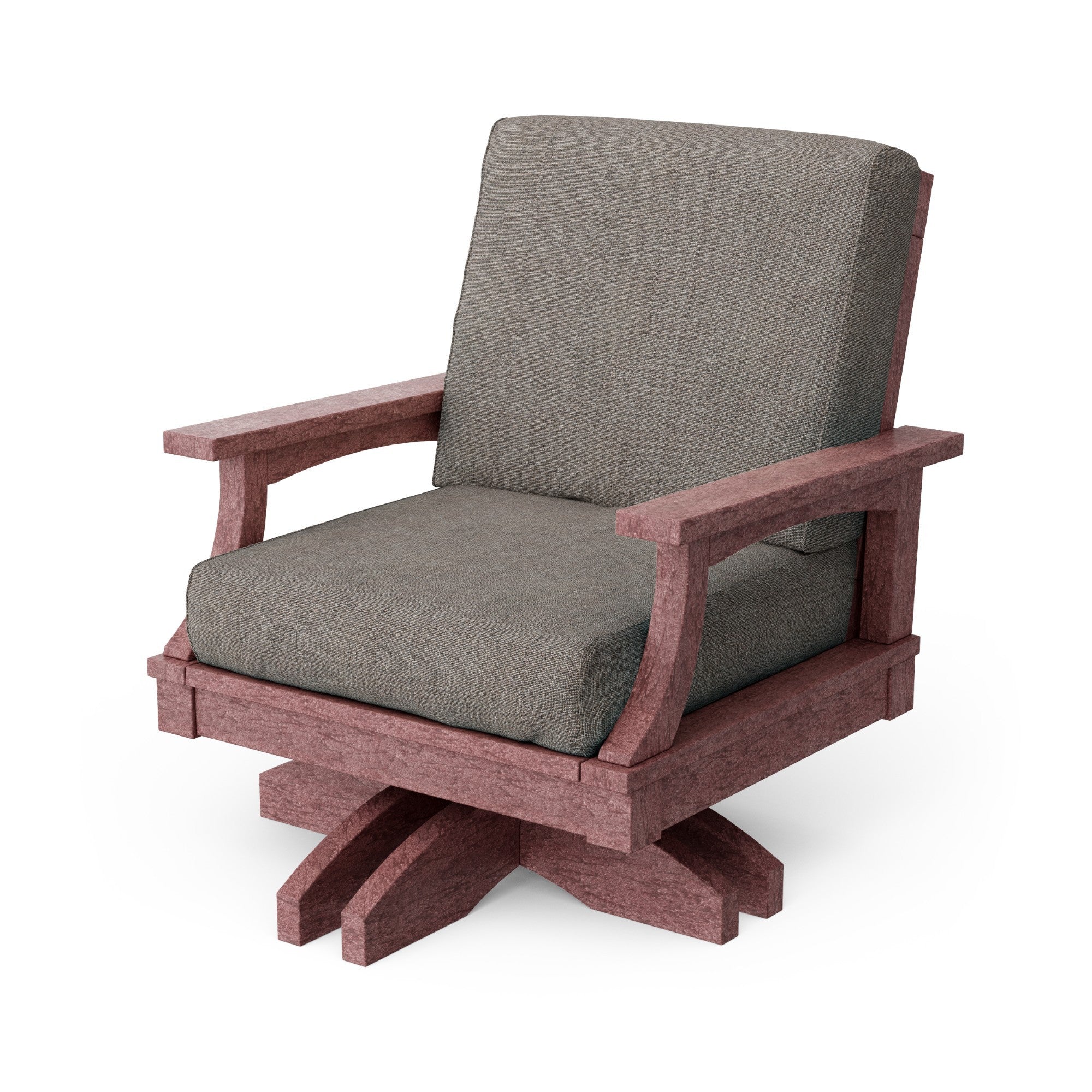 Heritage Deep Seating Swivel Chair - 360° Rotating Patio Lounge Chair with Cushions, Weather-Resistant Outdoor Furniture for Garden, Poolside & Backyard Relaxation