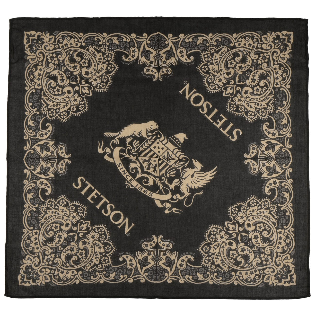 Stetson Paisley Bandana - Stylish Cotton Bandana for Men & Women - Perfect for Outdoor Activities, Fashion Accessories, and Western Wear