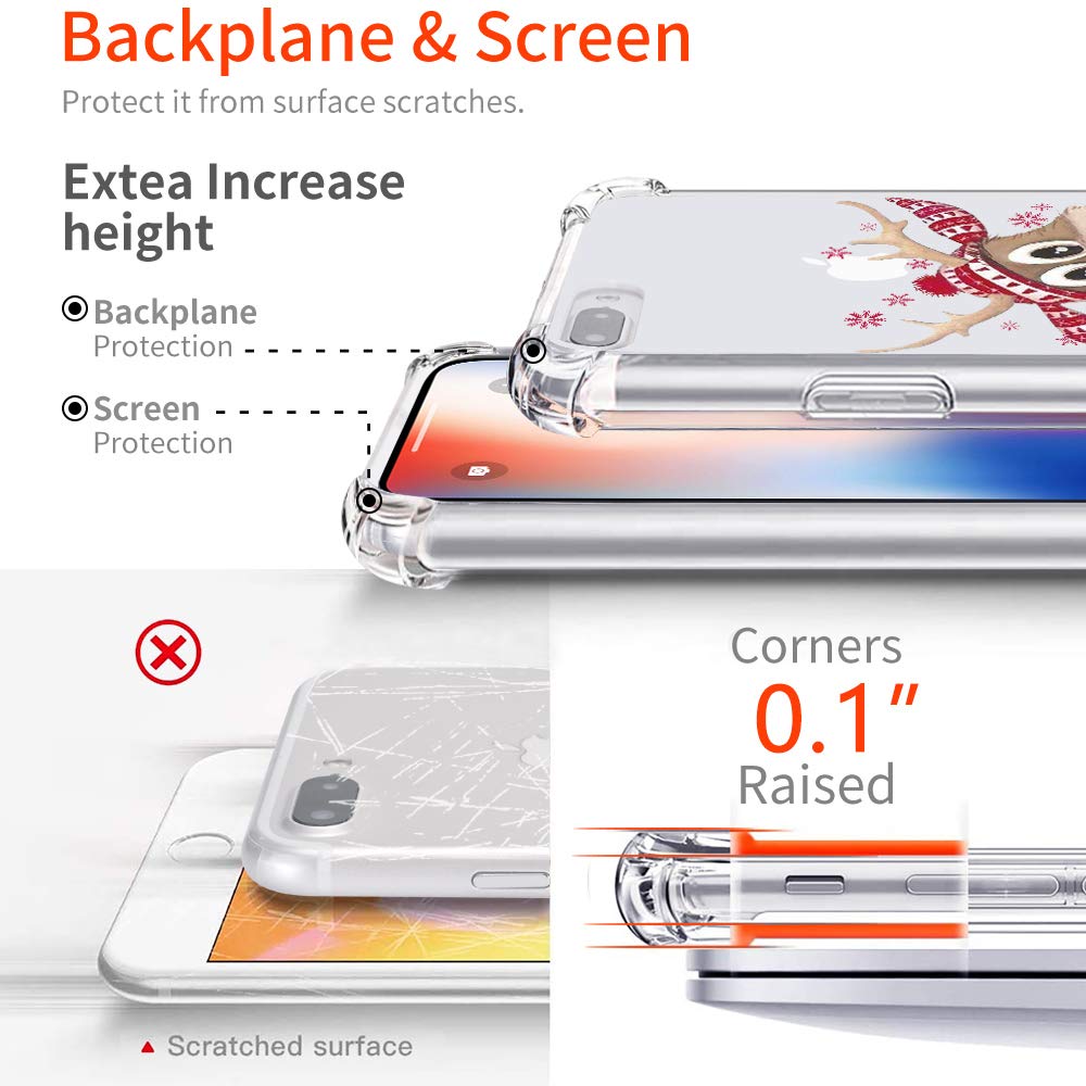 Festive Christmas Phone Case for iPhone 11 - Soft Flexible TPU Bumper with Shockproof & Anti-Fall Protection | Cute Holiday Design for Women & Kids | Perfect Gift for Christmas Parties & Family Gatherings (6.1 inch, 2019 Model)