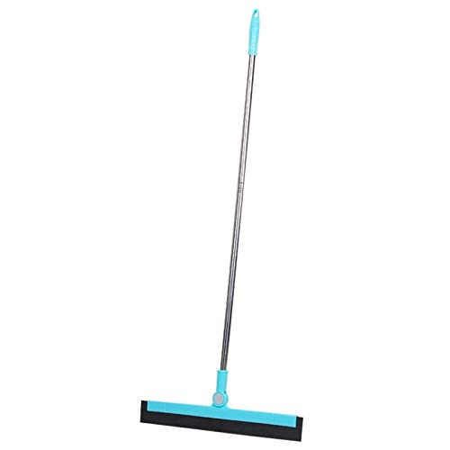 Magic Floor Squeegee with 180° Adjustable Long Handle - Heavy Duty Mop for Washing & Drying Tile, Glass, Marble & Wood Floors - Perfect for Bathrooms, Kitchens & Hard Surface Cleaning