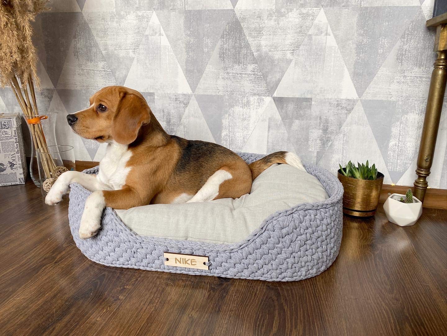 Premium Natural Cotton Pet Bed for Dogs & Cats - Ultra Soft & Cozy Comfort for Small, Medium & Large Breeds | Perfect for Indoor Lounging, Crate Training & Pet Furniture
