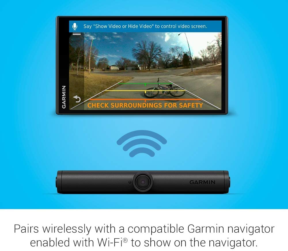 Garmin BC 40 Wireless Backup Camera for Trucks & RVs - Compatible with Garmin GPS Navigators, HD Night Vision, Easy Installation (Renewed) - Perfect for Parking, Towing & Reversing Safety