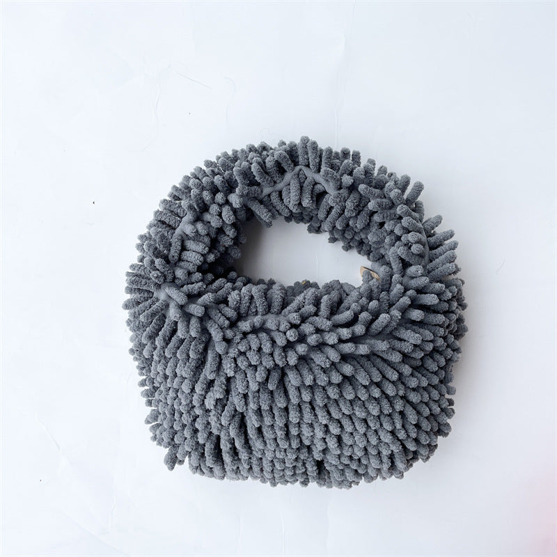 Stylish Minimalist Fuzzy Satchel Bag for Women - Soft & Cozy Crossbody Purse - Perfect for Work, Travel & Everyday Use