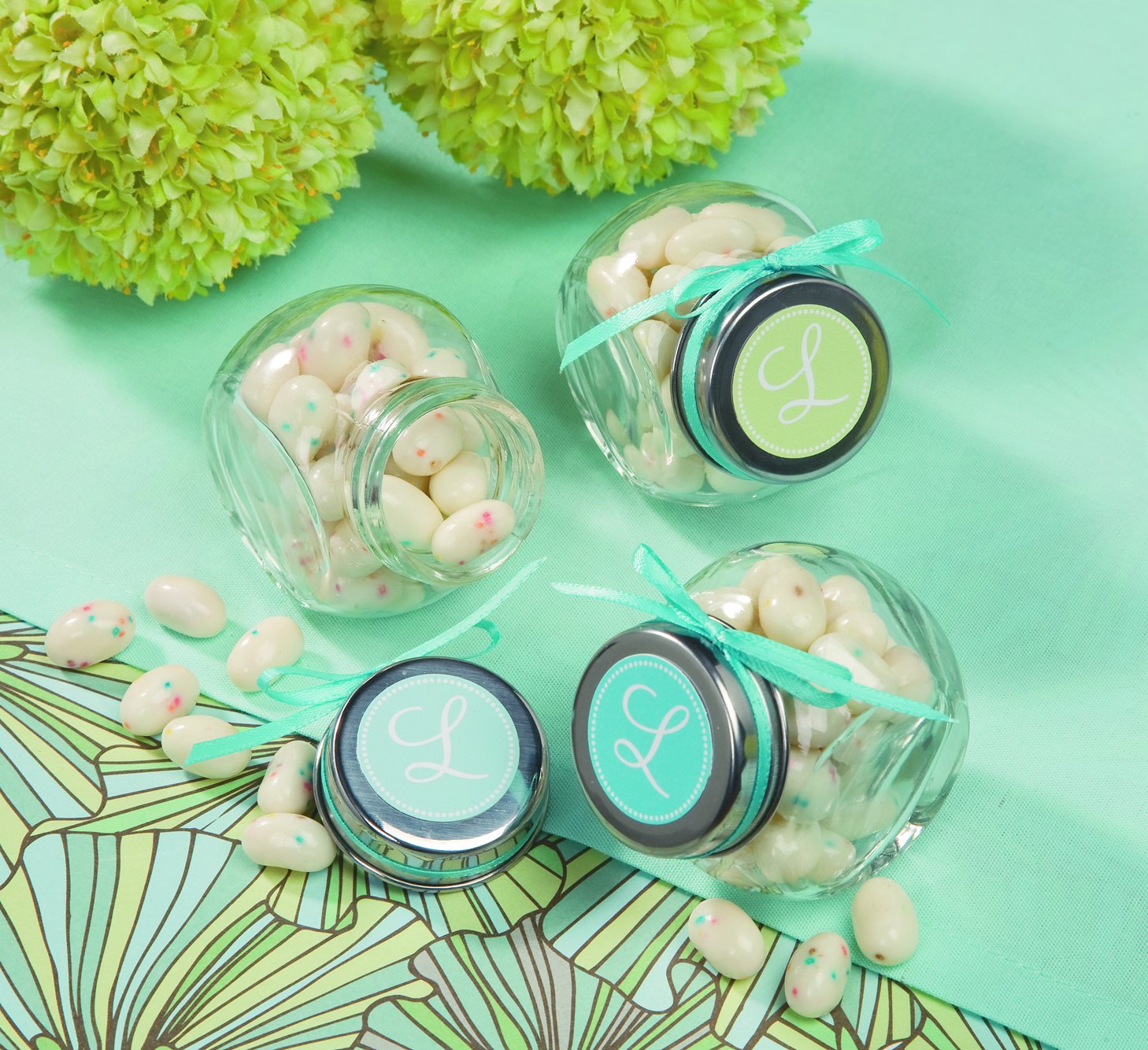 9-Piece Glass Candy Jar Set - Elegant Favor Containers for Weddings, Parties & Home Decor