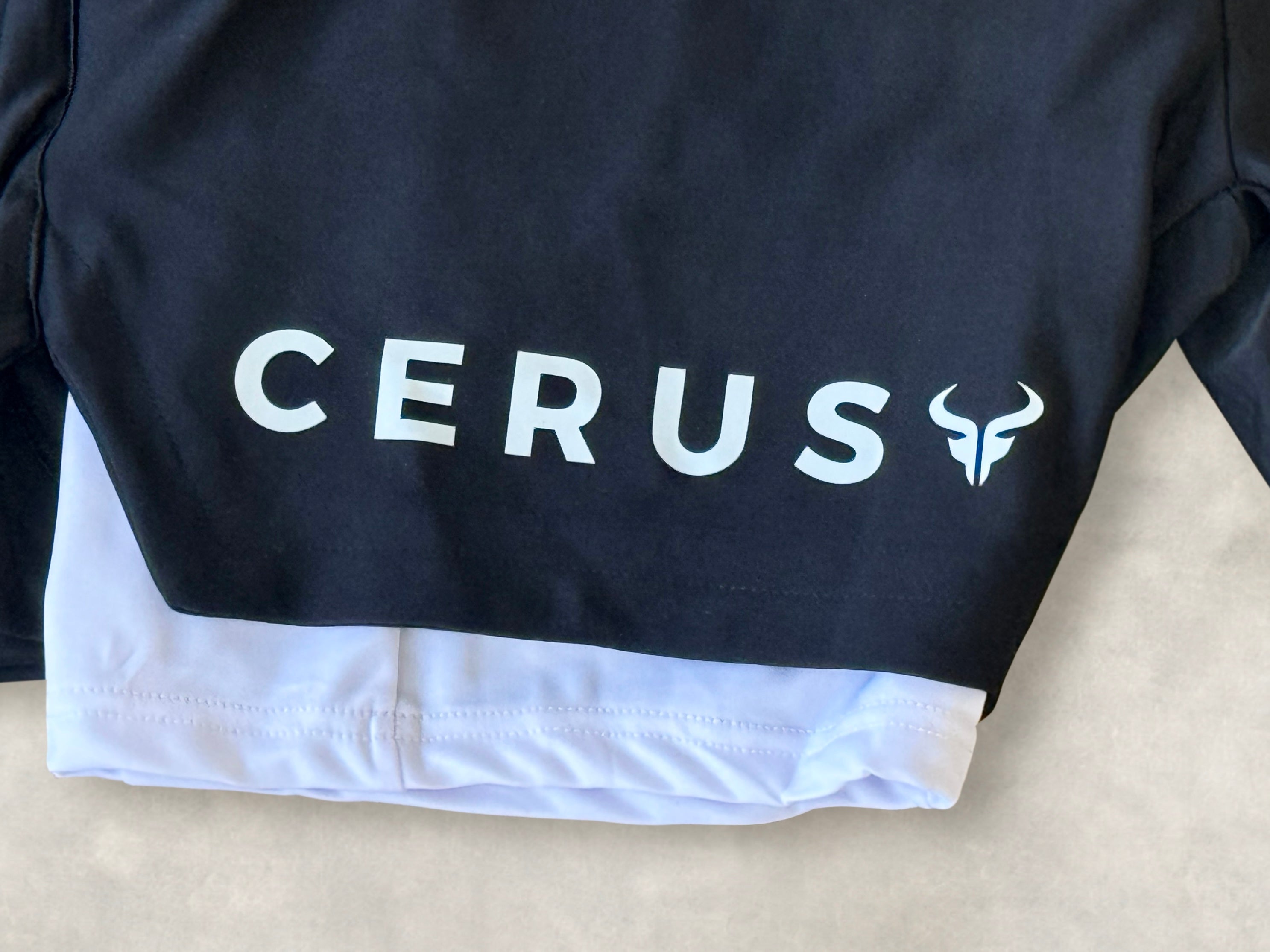 Cerus Black Apex 2-in-1 Running Shorts with Liner - Men's Athletic Workout Gym Shorts for Running, Training & Outdoor Activities