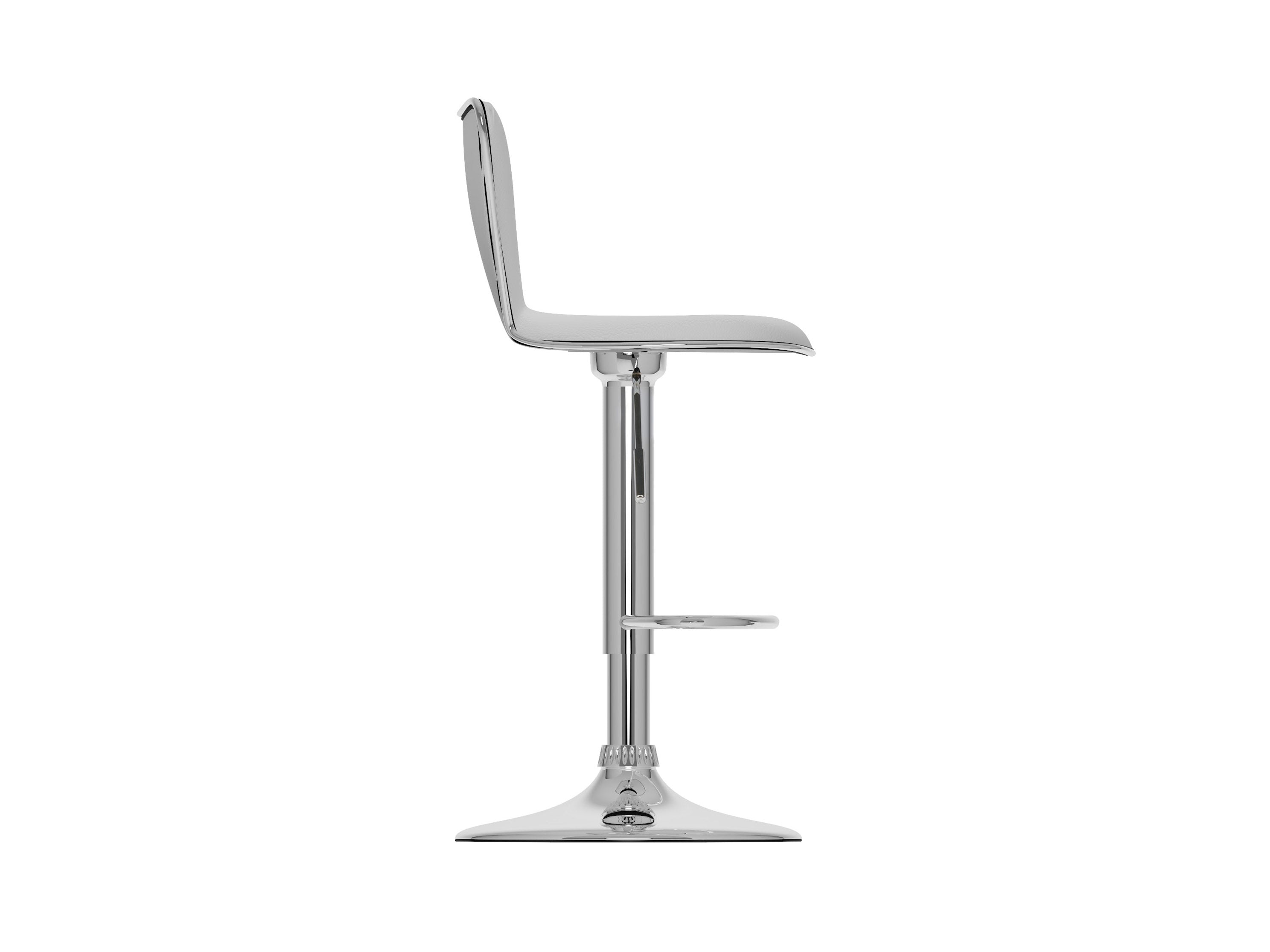 Modern White Swivel Bar Stools Set of 2 - Adjustable Height Counter Stools with Padded Seat - Perfect for Kitchen Island, Breakfast Bar & Home Decor